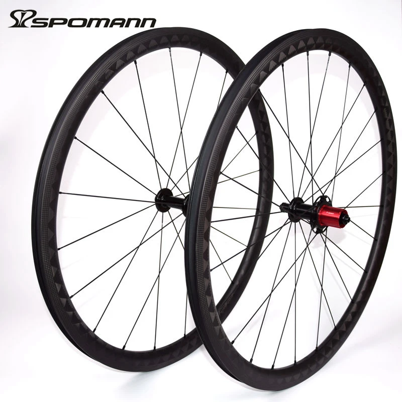 Велосипедные колеса SPOMANN из углеродного волокна 700C дорожный клинчерный Колесный