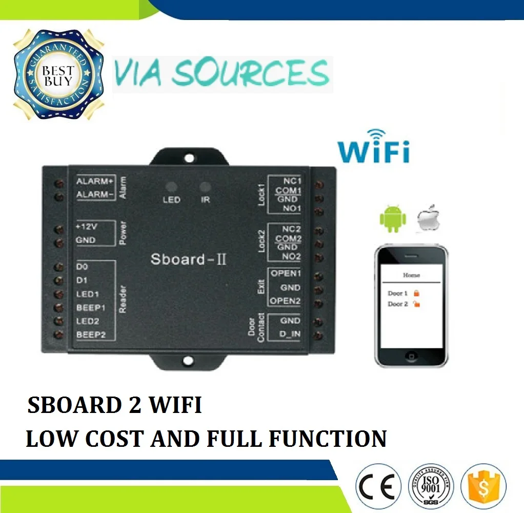 Sboard II Wifi может дистанционно открыть дверь с помощью мобильного телефона