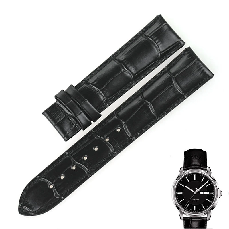 Часы isunzun ремешки для Tissot 1853 T065430A часы из натуральной кожи ремешок Nato кожаный ремешок T065 Ремешки для наручных часов