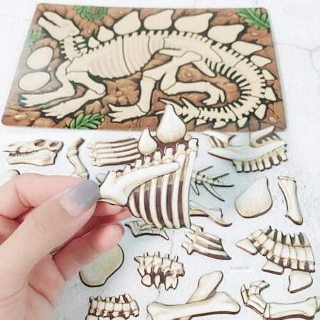 Креативный паззл с динозаврами детские игрушки для роста несколько s простой |