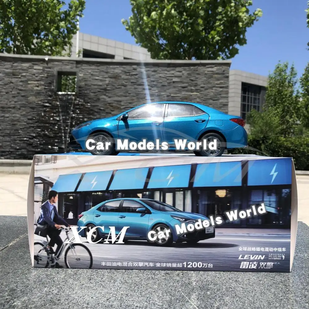 Литая под давлением модель автомобиля для гибридного 1:18 Левина фэва (синий) +