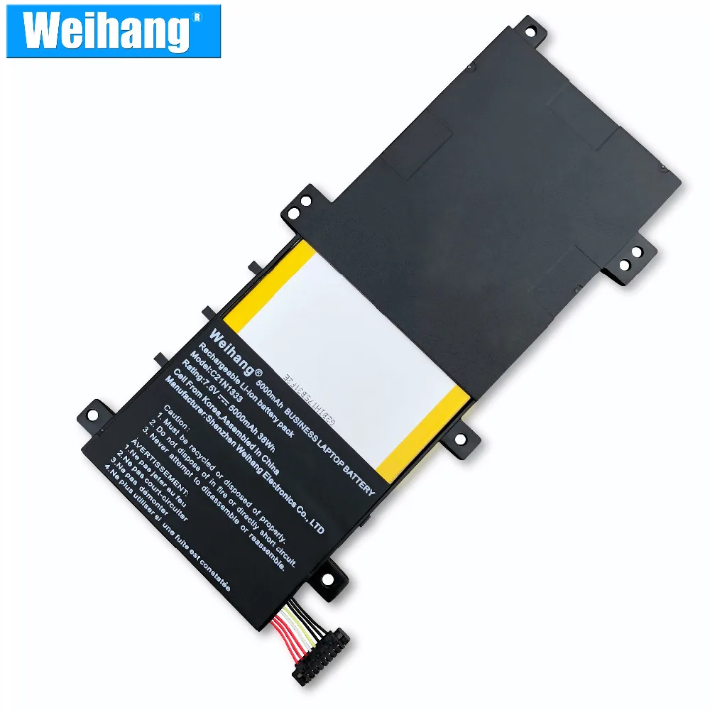 Корея ячейка 5000mAh Weihang Новый Бизнес Аккумулятор для ноутбука C21N1333 ASUS Transformer Book Flip
