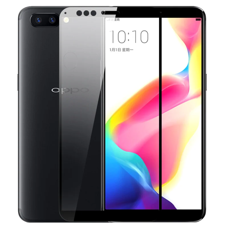 3D закаленное стекло для OPPO R11S Полное покрытие экрана Взрывозащищенная защитная