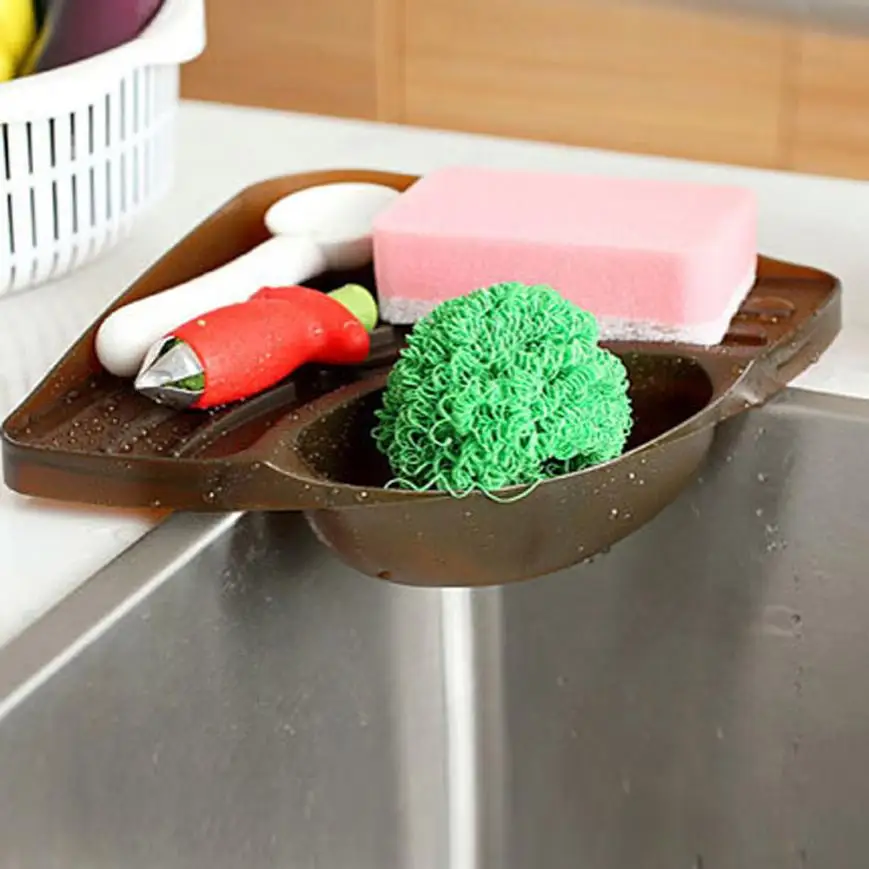 2021 Sponges Kitchen Sink Corner Shelf Wall Cuisine Dish Rack Drain | Дом и сад