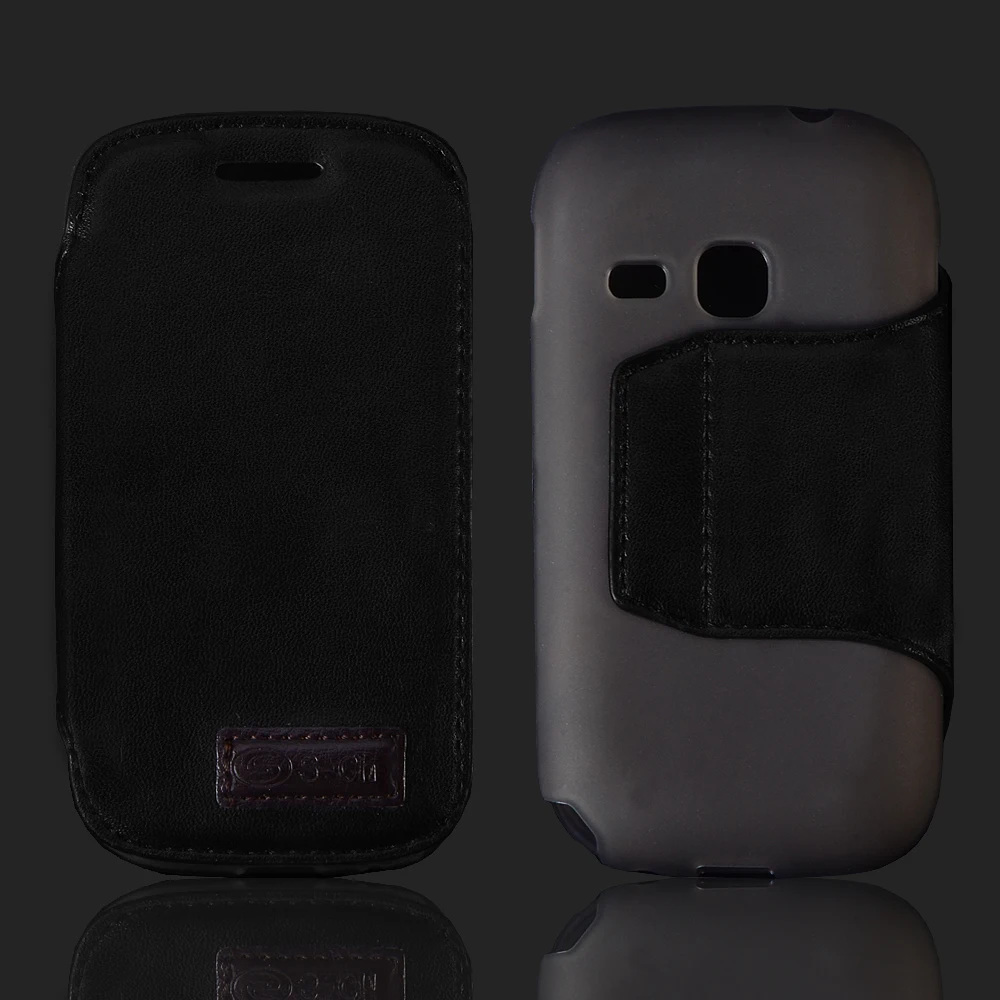 Для Samsung Galaxy Young S6310 S6312 откидной Чехол из искусственной кожи для бизнеса