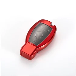 Red Ight качество PC+ TPU чехол для ключей защитный чехол для ключей держатель для Mercedes benz A B R G класс GLK GLA w204 W251 W463 W176 - Название цвета: Red