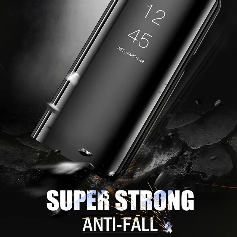 Marjay Clear View зеркало Smart Case для samsung Galaxy Note 9 8 S9 S8 S7 S6 Edge Plus J3 J5 J7 ЕС A3 A5 A7 2017 флип чехол