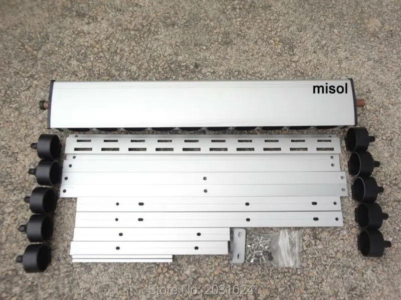 Коллектор (10 отверстий) с кронштейном для солнечного коллектора (трубка 58*500 мм)