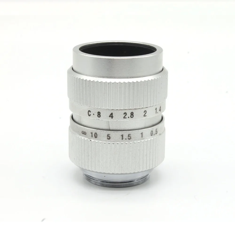 ФУЦЗЯНЬ 25 мм f/1.4 Миниатюрный SLR Объектив для Panasonic Micro 4/3 P3 E-P1 G1 GF5 Макро SILVE