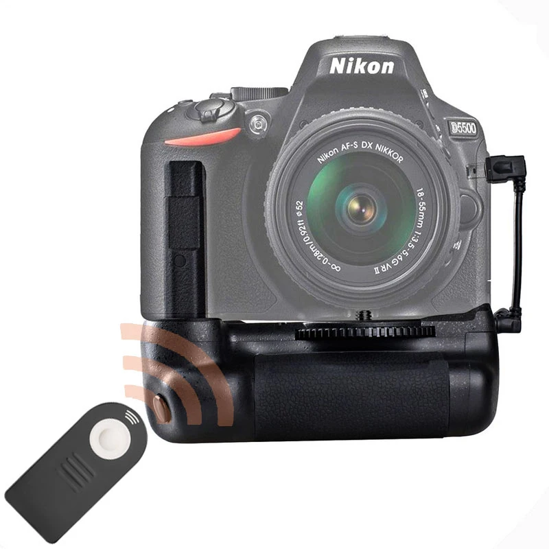 Capsaver Вертикальная Батарейная ручка держатель для Nikon D5500 D5600 камера батарея держатель рукоятки с ИК функцией дистанционного управления