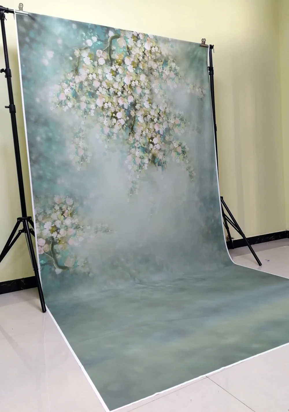 HUAYI голубой цветок фон для новорожденных Фотография ребенок свадебный душ фон для фотосессии фотосессия cm-5161