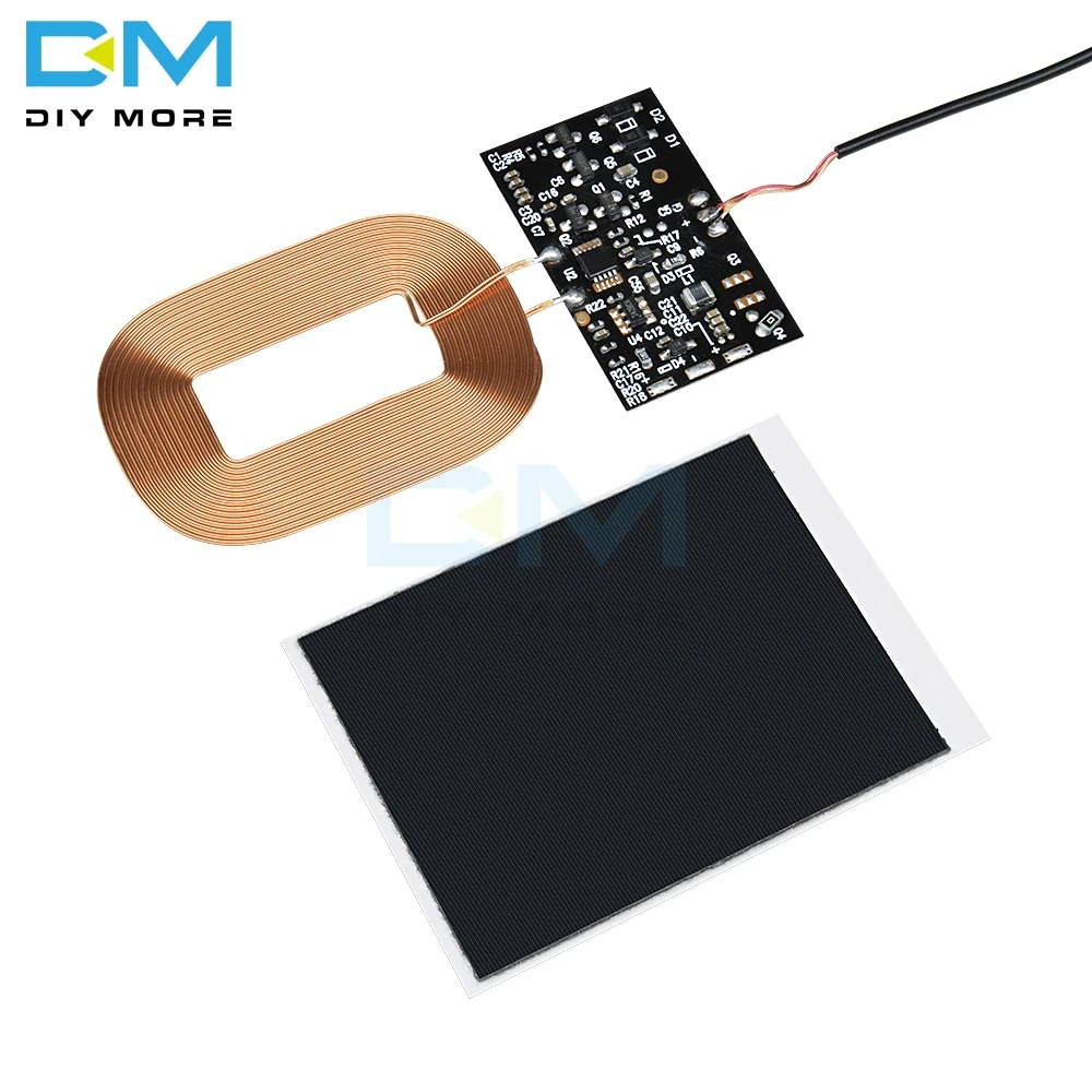 Qi Стандартный Беспроводной зарядная катушка приемник Печатная плата модуля DIY катушки для телефона для Батарея 5V 1A 5W Быстрый Зарядное устройство «сделай сам»
