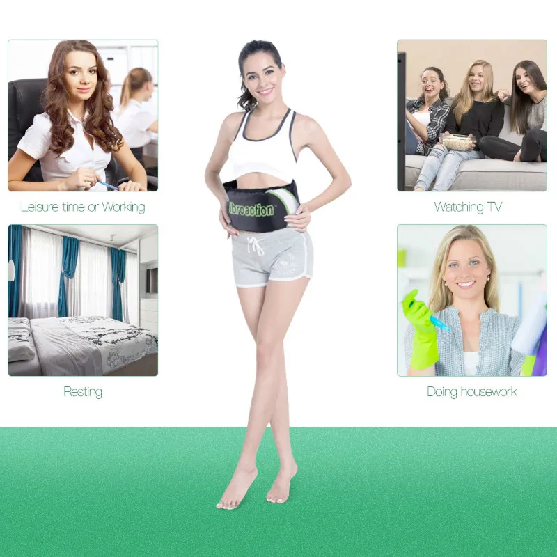 Vibroaction массажер тонкий пояс для массажа талии Электрический телефон вибрирующий