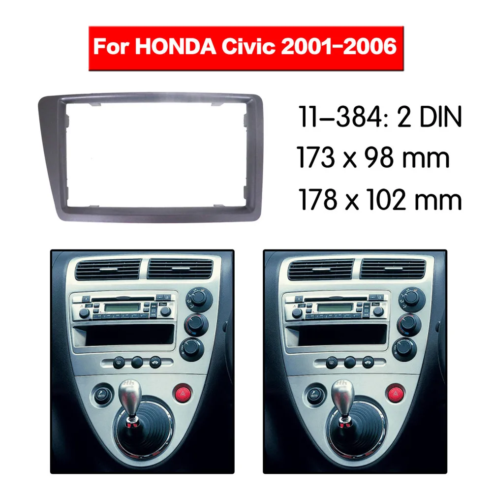Автомобильный радиоприемник комплект рамок для HONDA Civic 2001 2006 CD радио стерео аудио