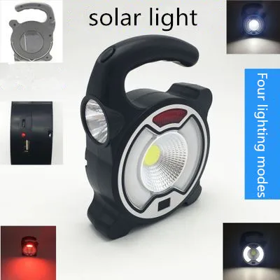 Offerte Lanterna Per Proiettore Portatile A LED COB Da 5W 18650 Lampada Per Faretto Di Emergenza A 4 Modalità Impermeabile Per Esterni Per Tenda Da Campeggio