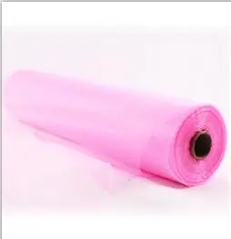 pink HAOCHU 20 м/лот 40 см Широкий Прозрачный Кристалл DIY органза тканевый чехол на стулья пояса ткань тюль рулон для свадьбы День рождения Декор - Цвет: pink