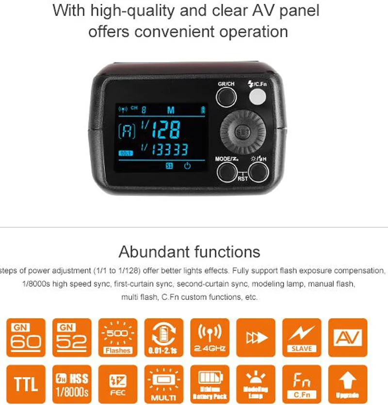 Godox 2,4G ttl HSS карманная вспышка AD200+ 4 светильник головок(H200R/H200/H200J/AD-L)+ адаптер расширения EC200+ комплект аксессуаров для AK-R1
