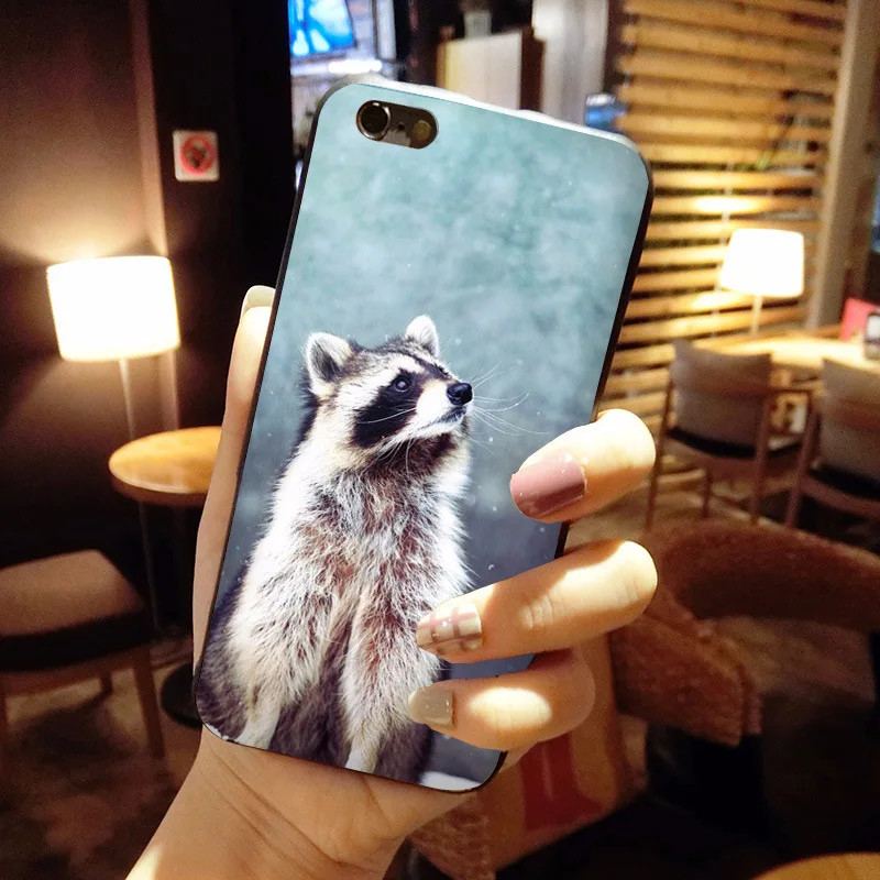 Чехол MaiYaCa с изображением животных енота для iPhone 6 plus, чехол для телефона для Apple iPhone 8, 7, 6, 6S Plus, X, 5, 5S, SE, 5C, 10, чехол - Цвет: 3