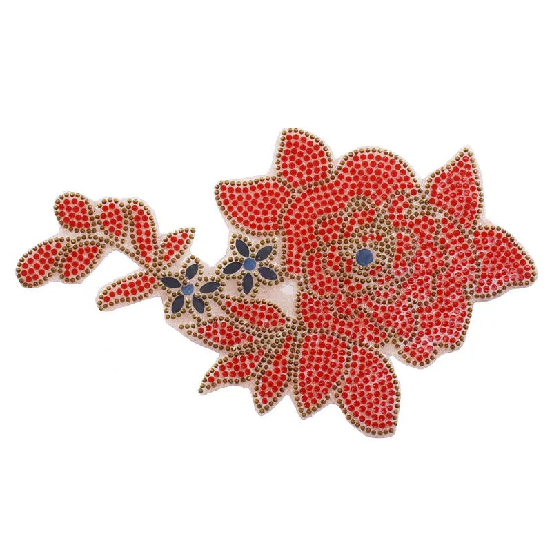 10 шт. красные стразы с горячей фиксацией термопереводные железные нашивки