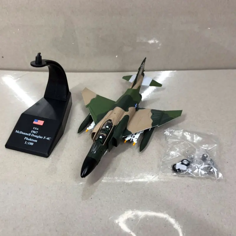 AMER 1/100 масштаб военная модель игрушки США Макдоннелл Дуглас F-4C Phantom II истребитель литой металлический самолет модель игрушки для коллекции