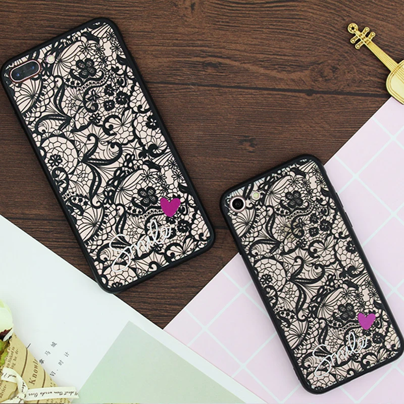 Kerzzil Lace Flower Hard PC+TPU Case For Samsung Galaxy S9 S8 Plus S7 edge Note 8 9 J7 J6 J5 J4 J3 J2 2017 A3 A5 A8 A6 2018 |