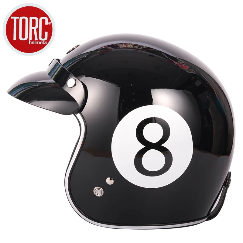 

TORC T50 motorcycle helmet open face vintage casco moto capacete can add bubble shield jet scooter motocross helmets