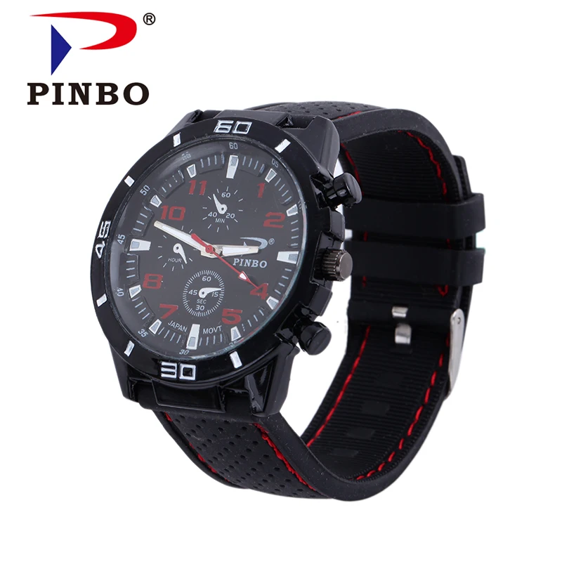 PINBO повседневные кварцевые часы мужские и женские военные спортивные наручные