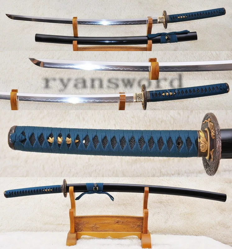 Высококачественная 1095 глина из углеродистой стали японский меч санмураи