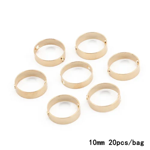 KC Gold 20Pcs Высокое качество 10 шт./20 шт./лот Круглый Кулон Золото KC/родий металлические подвески для DIY серьги ожерелье модные пряжки изготовление - Окраска металла: KC Gold 20Pcs