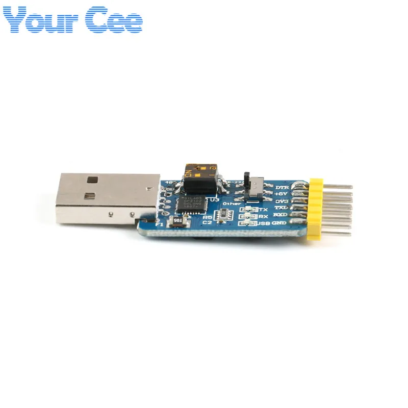 Многофункциональный модуль преобразования USB CP2102 в TTL RS232 RS485 6 1 с