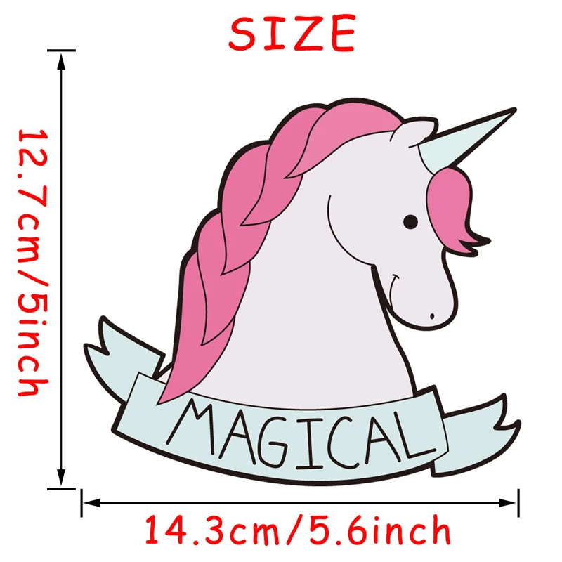 2 шт. автомобильные наклейки волшебный Смешные Единорог милые с рисунками