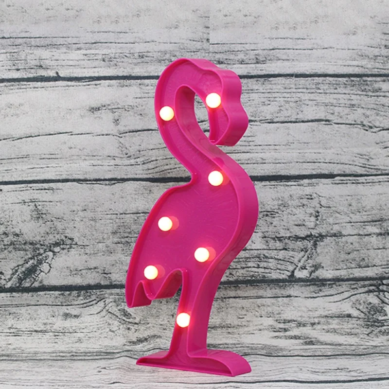 DOXA Новинка животное светодиодный 3D ночник единорог фламинго милый FunDecoration