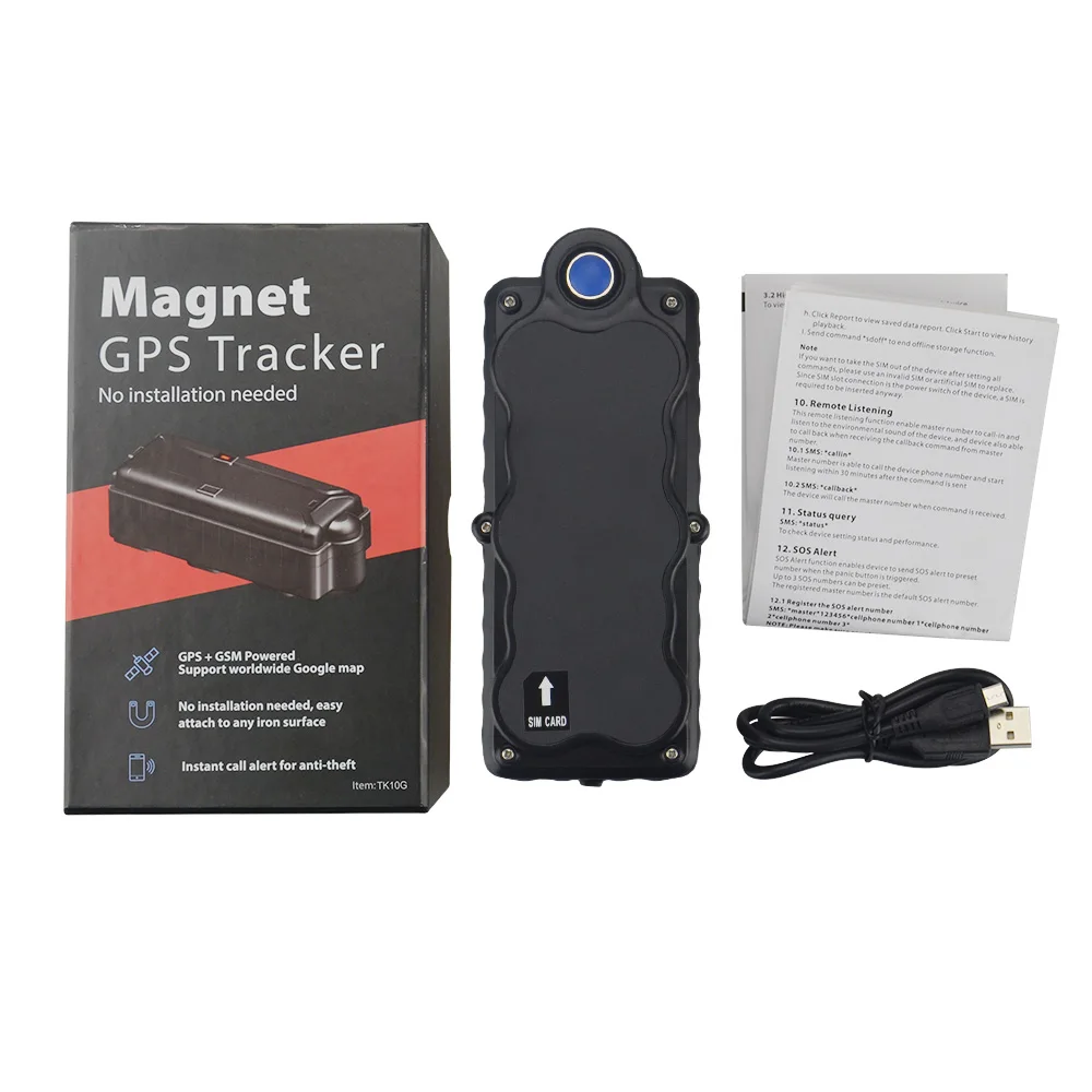 3G Автомобильный GPS трекер TK10G 10000 мАч магнит автомобильный WCDMA /GPS/GSM/WIFI