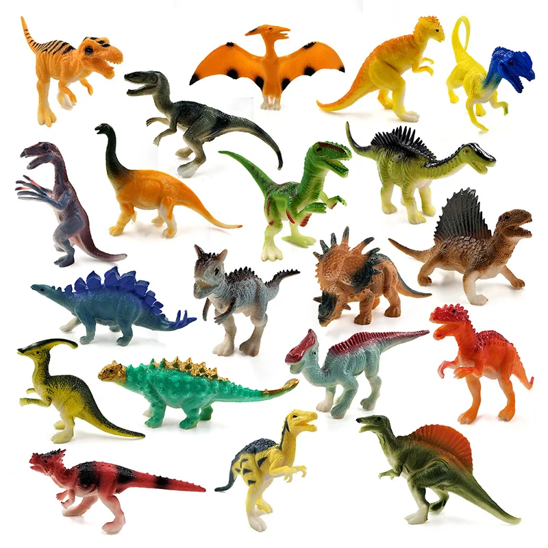 Моделирование Тираннозавр Рекс трицератопс динозавр модель животного фигурки