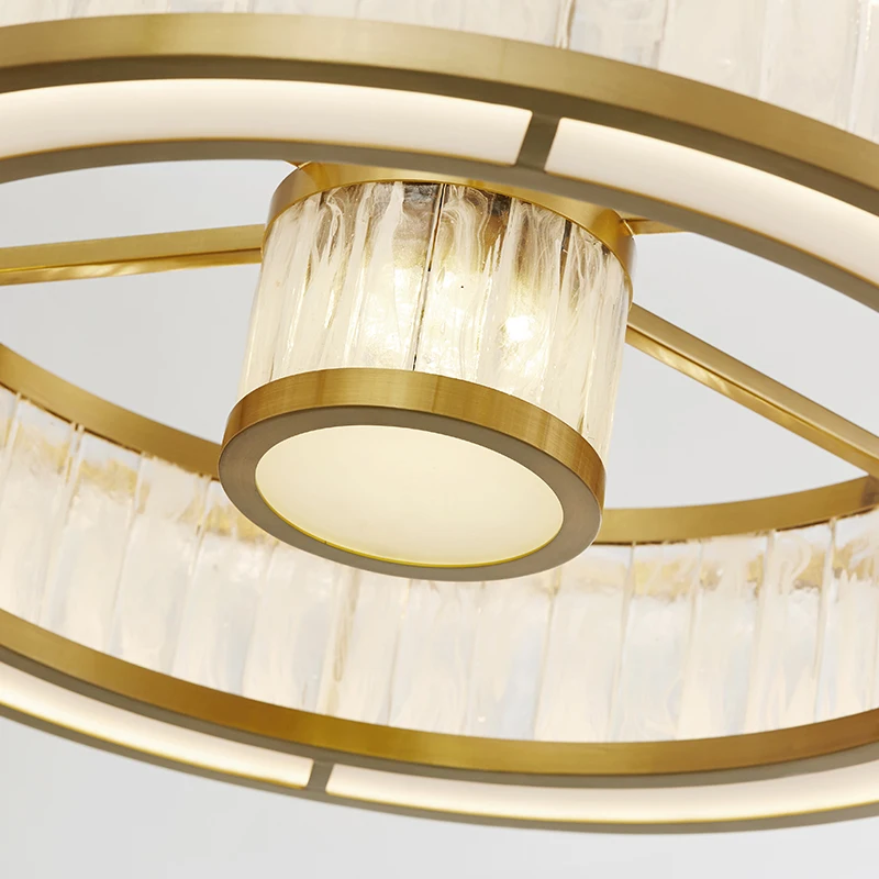 Роскошные металлические подвесные светильники в стиле пост модерн стеклянный