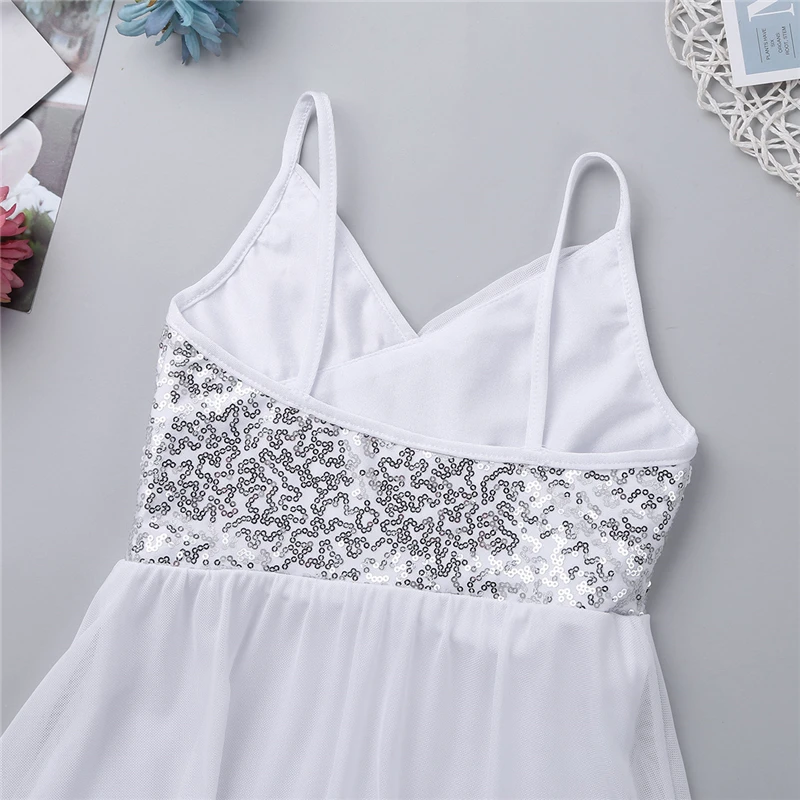 Платье для латинских танцев IIXPIN гимнастический купальник детей на бретельках с