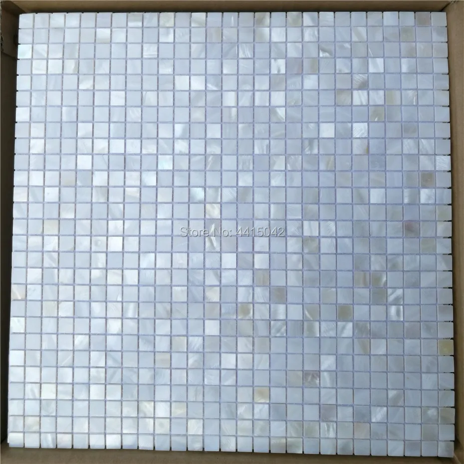 

White mother of pearl mosaic tile for home decoration backsplash and bathroom wall tile 1x1cm chip size 1 square meter/lot