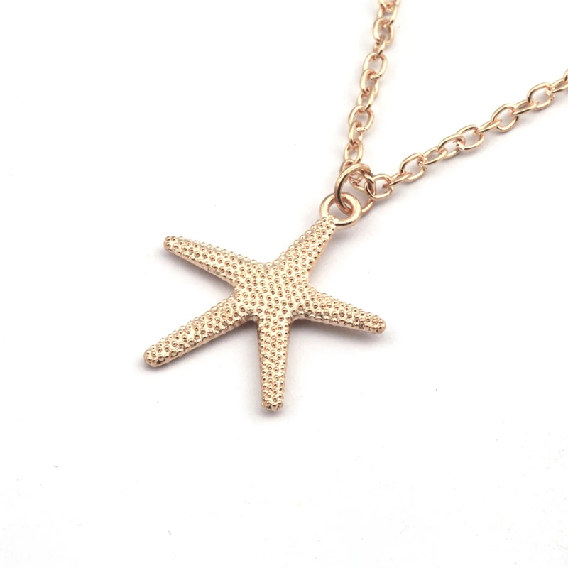 Винтажное ожерелье золотого цвета со звездами и имитацией жемчуга подвески для