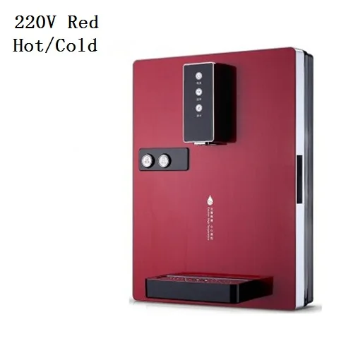 Red Hot Cold Многофункциональный Электрический диспенсер для горячей/холодной/ледяной воды 220 В настенный водонагреватель, охладитель воды, питьевой фонтан - Цвет: Red Hot Cold