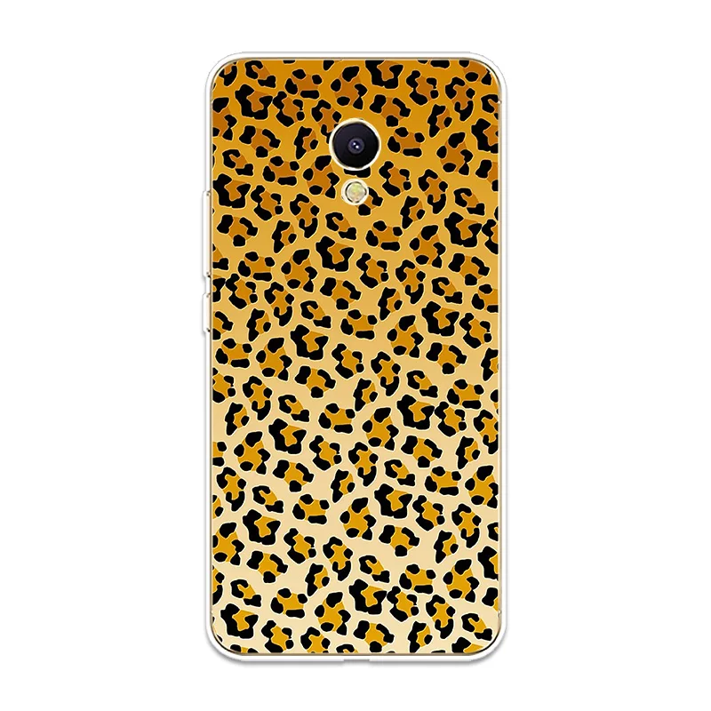 Leopard Print Patterned Silicone Phone Case Couqe Fundas For Meizu M3 M5 M6 NTOE M3S M5S M5C M6S M6T Shell Soft Cover |