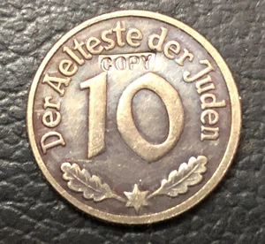 1942 Польша 10 Pfennig Lodz гетто 1-го выбросов