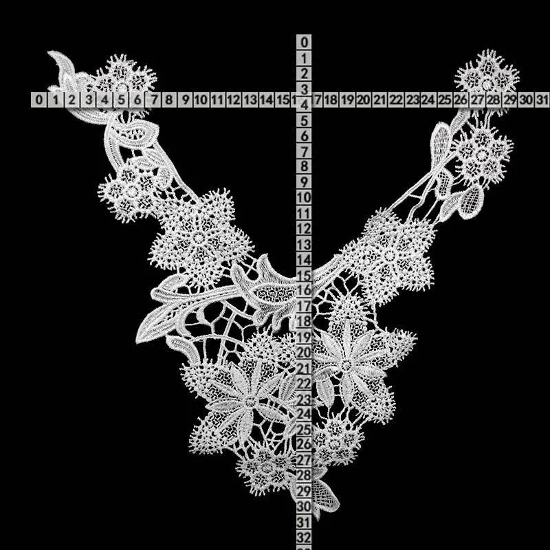 1 шт. аксессуары для украшения костюма белая изящная Венецианская кружевная