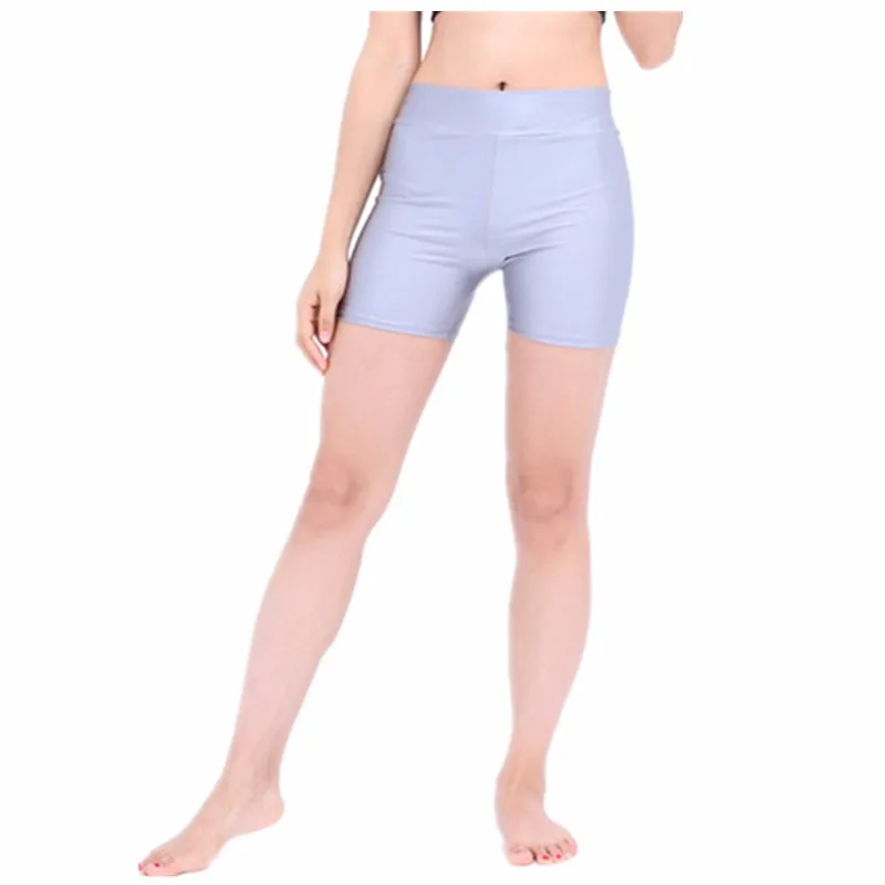 ICOSTUMES Plus Size Adult SHORT DE DANSE Spandex Workout Shorts Rave Booty Shorts Mid Waist Women Dance Shorts