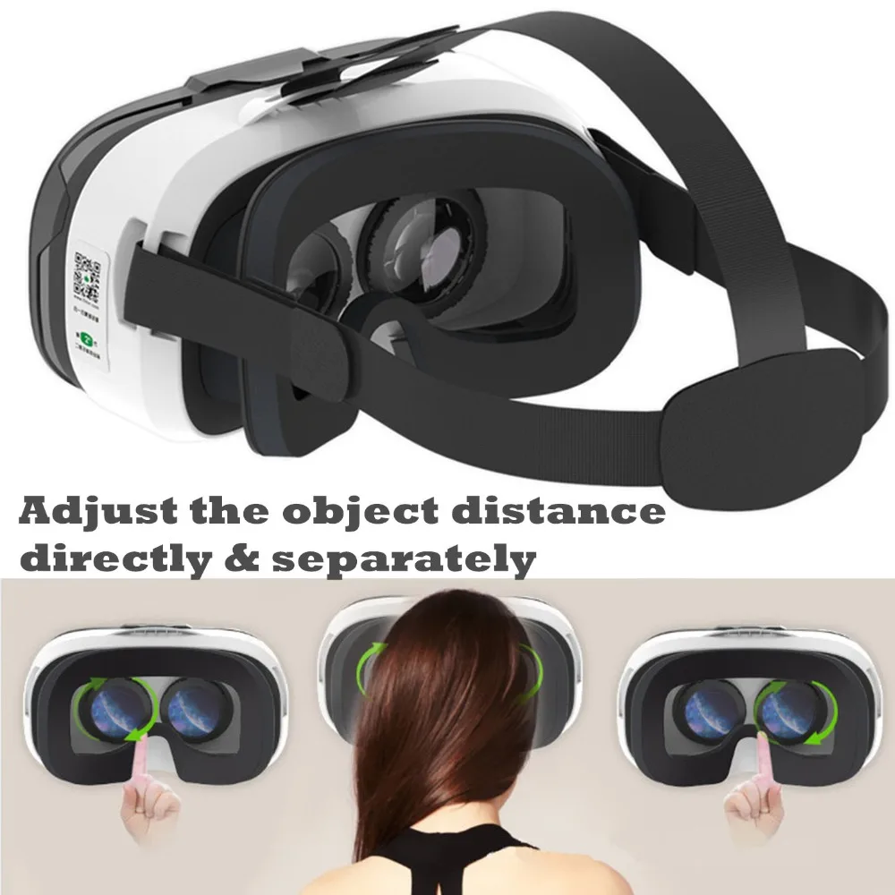 Fiit VR 2N 3D стекло es виртуальной реальности гарнитуры очки 120 FOV видео картонный шлем