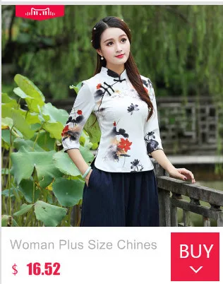 Китайская шелковая блуза Cheongsam, улучшенная винтажная шелковая рубашка Tang, Женский костюм с принтом, Vetement Chinois, Национальный костюм