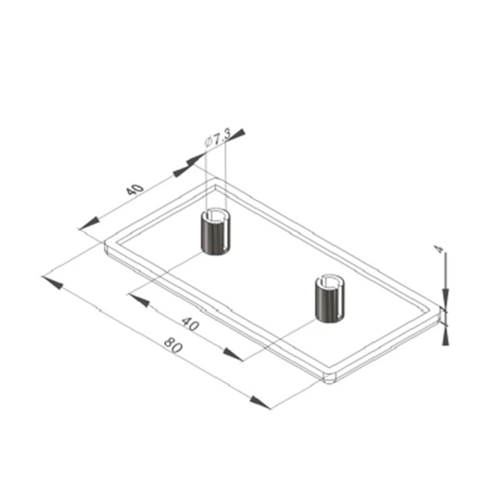 Пластиковая крышка ABS конец for4080/4545/4590/5050/6060/8080/3030R/4040R/4545R серийный алюминиевый профиль Acessories четыре/двойное отверстие