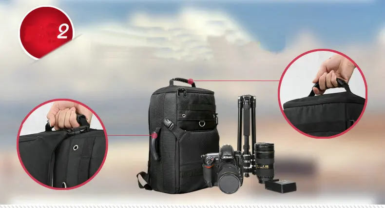 Новинка рюкзак сумка для камеры чехол DSLR SLR Nikon Canon Sony Fuji Pentax Samsung дорожная RU|camera
