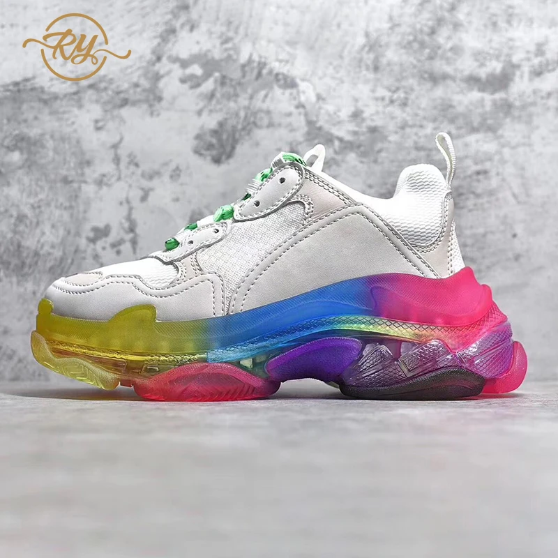 RY-RELAA женские кроссовки коллекция 2018 года кожаная Белая обувь роскошная