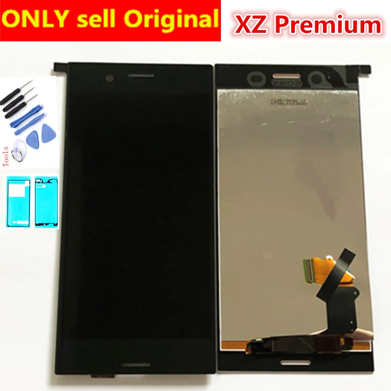 3840x2160 ips дисплей для SONY Xperia XZ Премиум lcd кодирующий преобразователь сенсорного экрана в сборе запасные части G8142 G8141 ЖК-дисплей