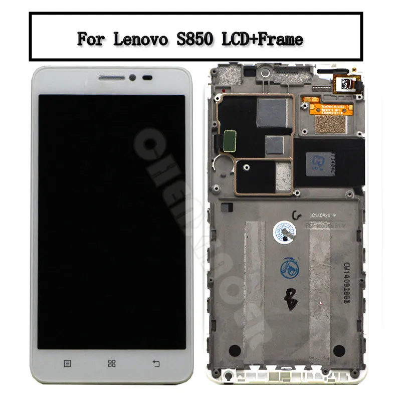 100% Оригинальный 5 0 дюймовый дисплей для LENOVO S850T ЖК сенсорный экран с рамкой
